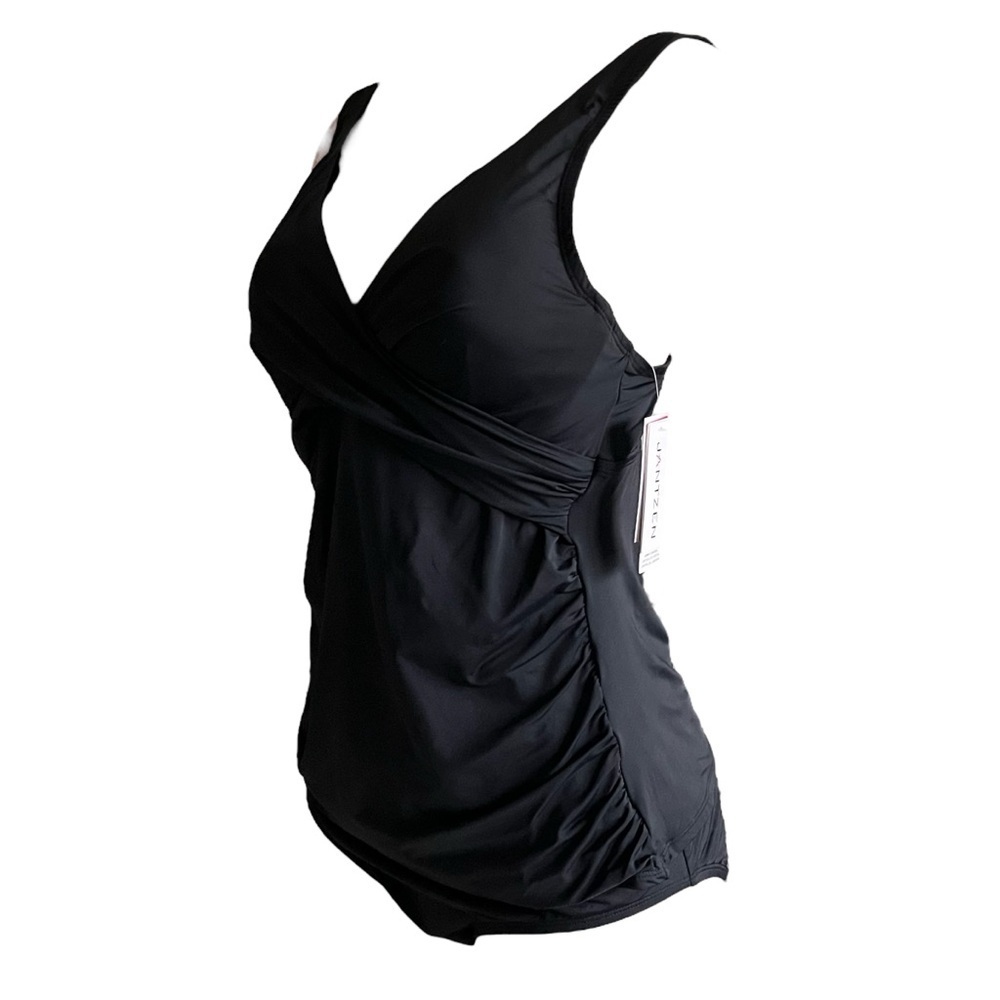 Jantzen Adjustable Strap V-Neck Tankini with Comfort Brief - Picture 4 of 7